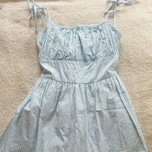 Blue Floral Bonne Chance Dress